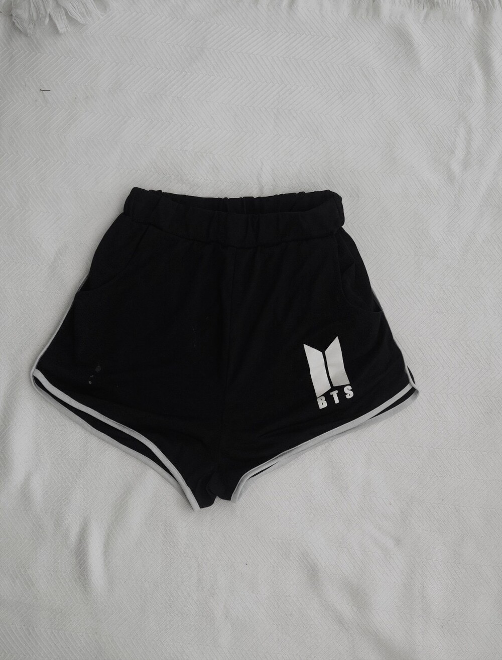 BTS Logo Black Athletic Shorts
